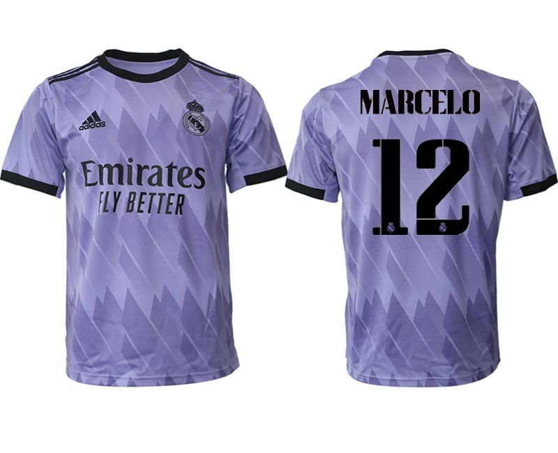 Men 2022-2023 Club Real Madrid away aaa version purple #12 Soccer Jersey